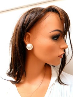 Blister Pearl Earrings 12 Karat Omega Clips