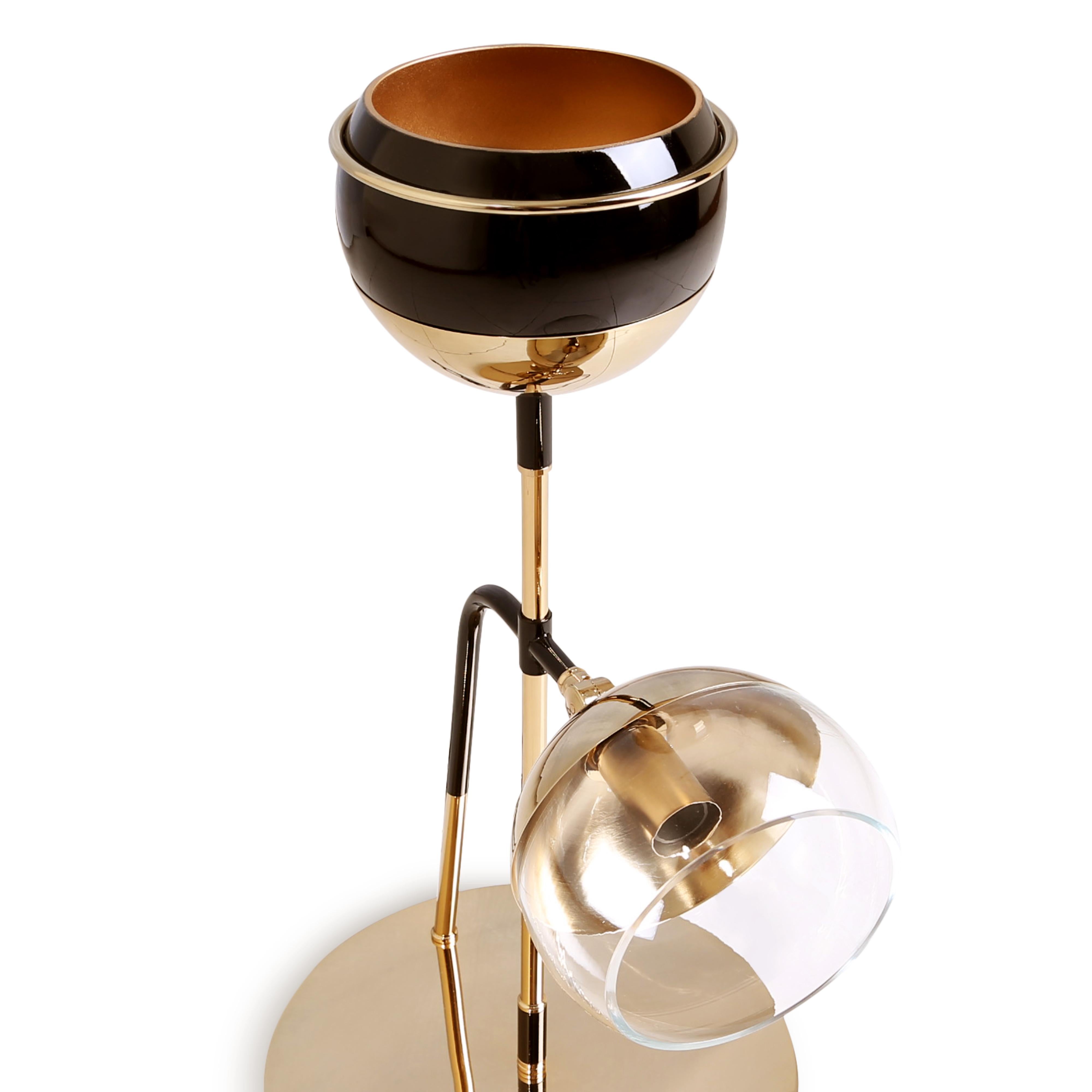 21ª Lámpara de mesa Black Widow II Latón Cristal Made in Portugal by Creativemary en venta 8