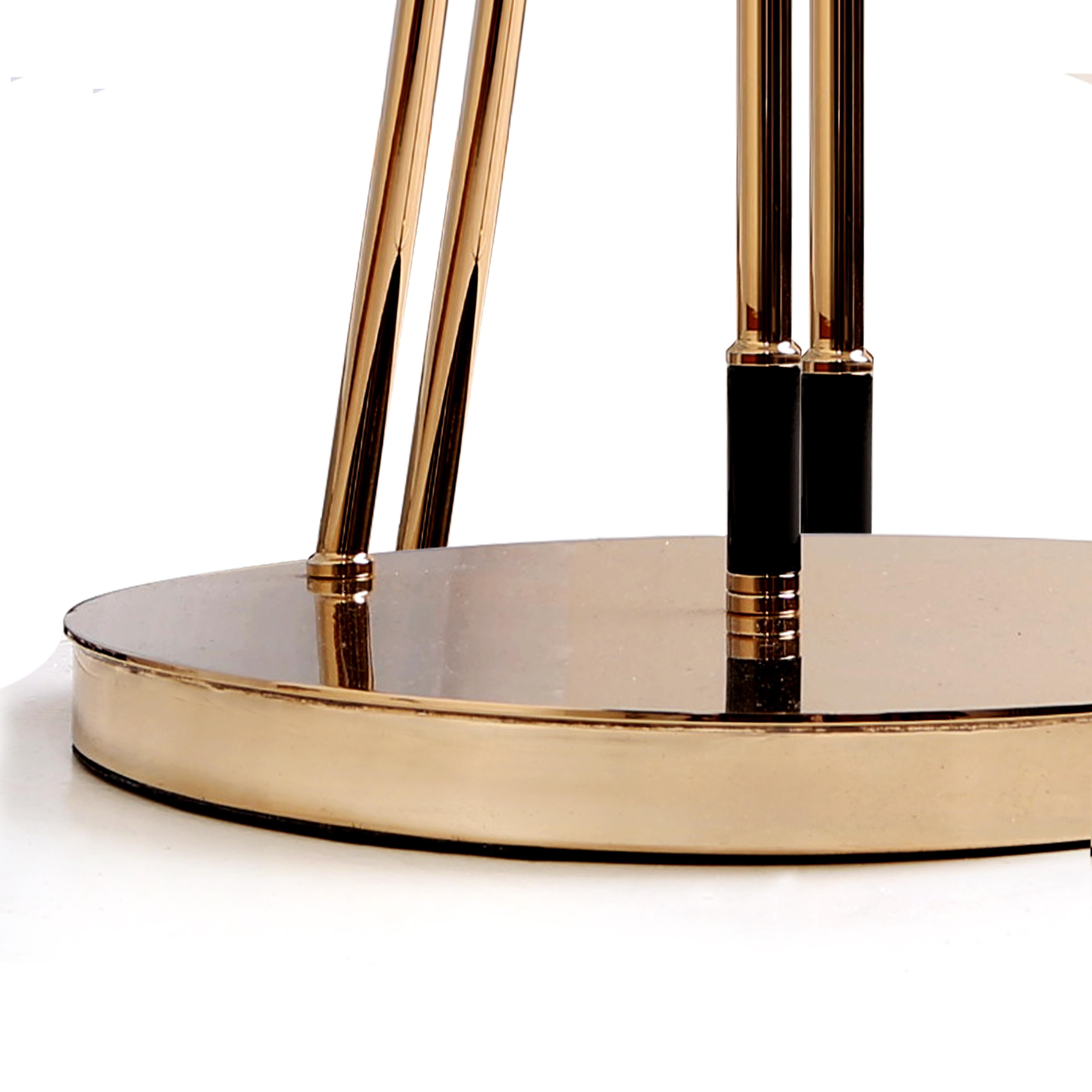 21ª Lámpara de mesa Black Widow II Latón Cristal Made in Portugal by Creativemary en venta 9