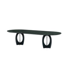 21st Boulder Dining Table Marble Steel Handmade in Portugal by Porus Studio