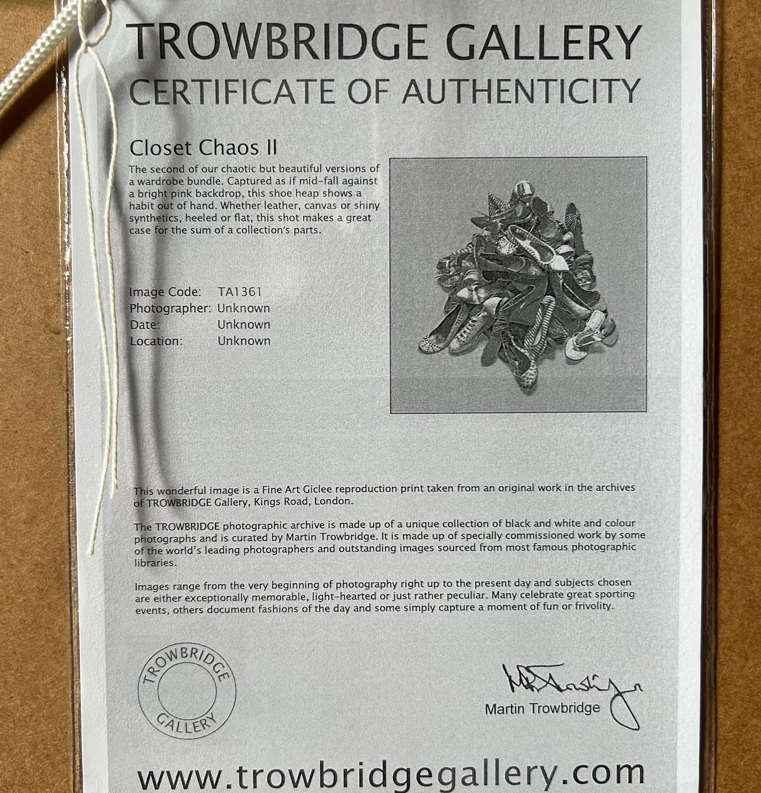 Fotografía de Bellas Artes enmarcada Caos en el armario II del siglo XXI con certificado Throwbridge en venta 6