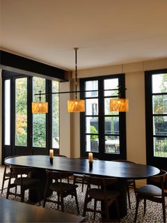 Lampada a sospensione contemporanea Marine Breynaert Juliette placcata in oro del 21° C.