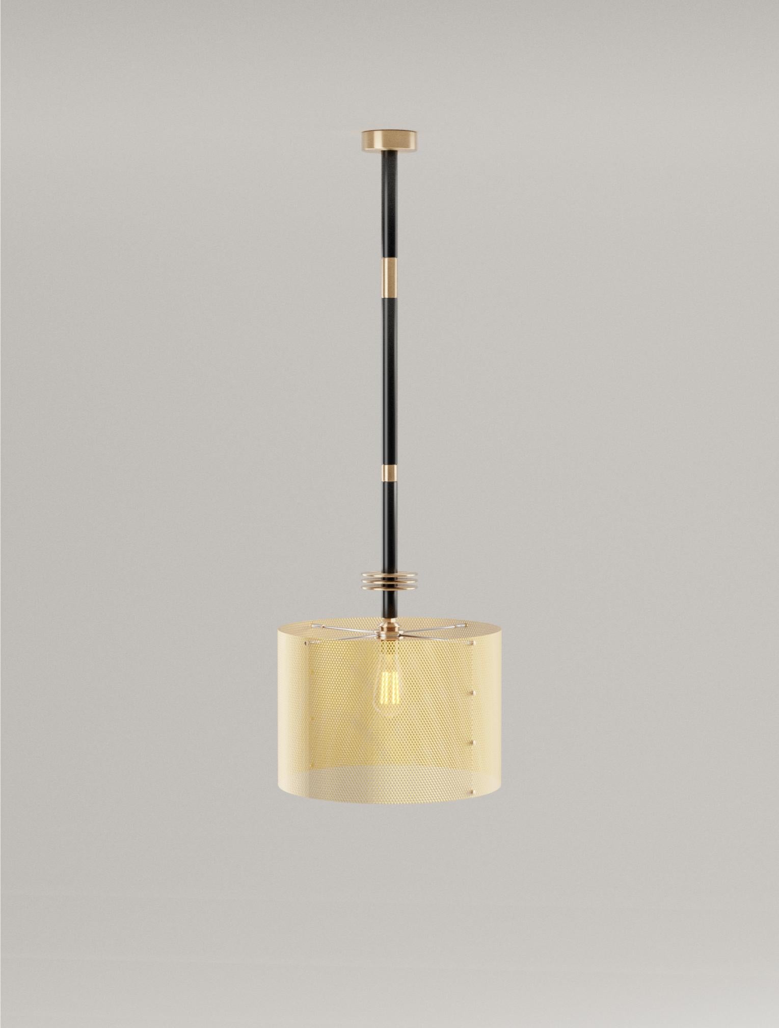 21st C Contemporary Marine Breynaert Pendant Lamp Brushed Brass For Sale 2