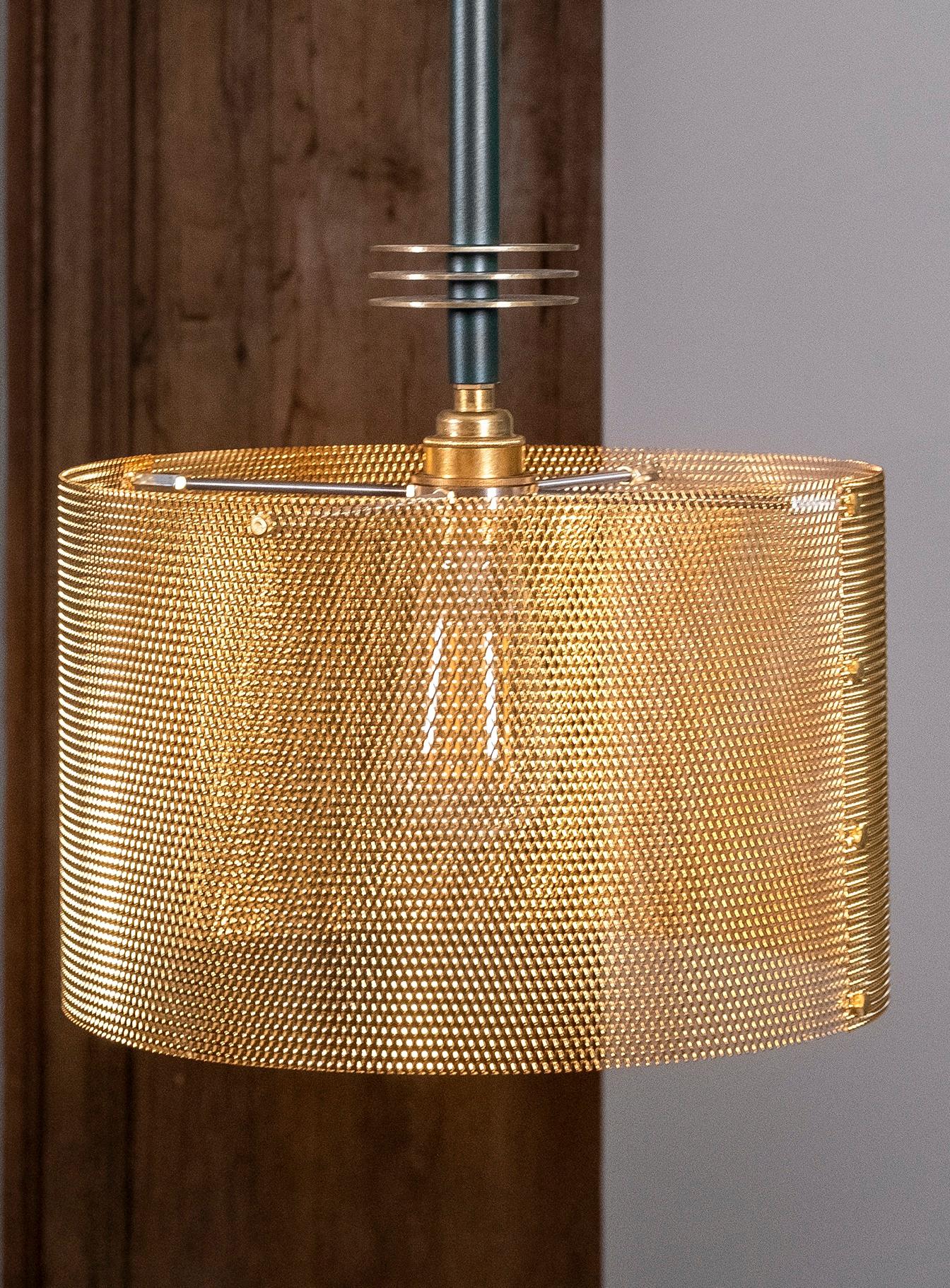 Aluminum 21st C Contemporary Marine Breynaert Pendant Lamp Brushed Brass For Sale