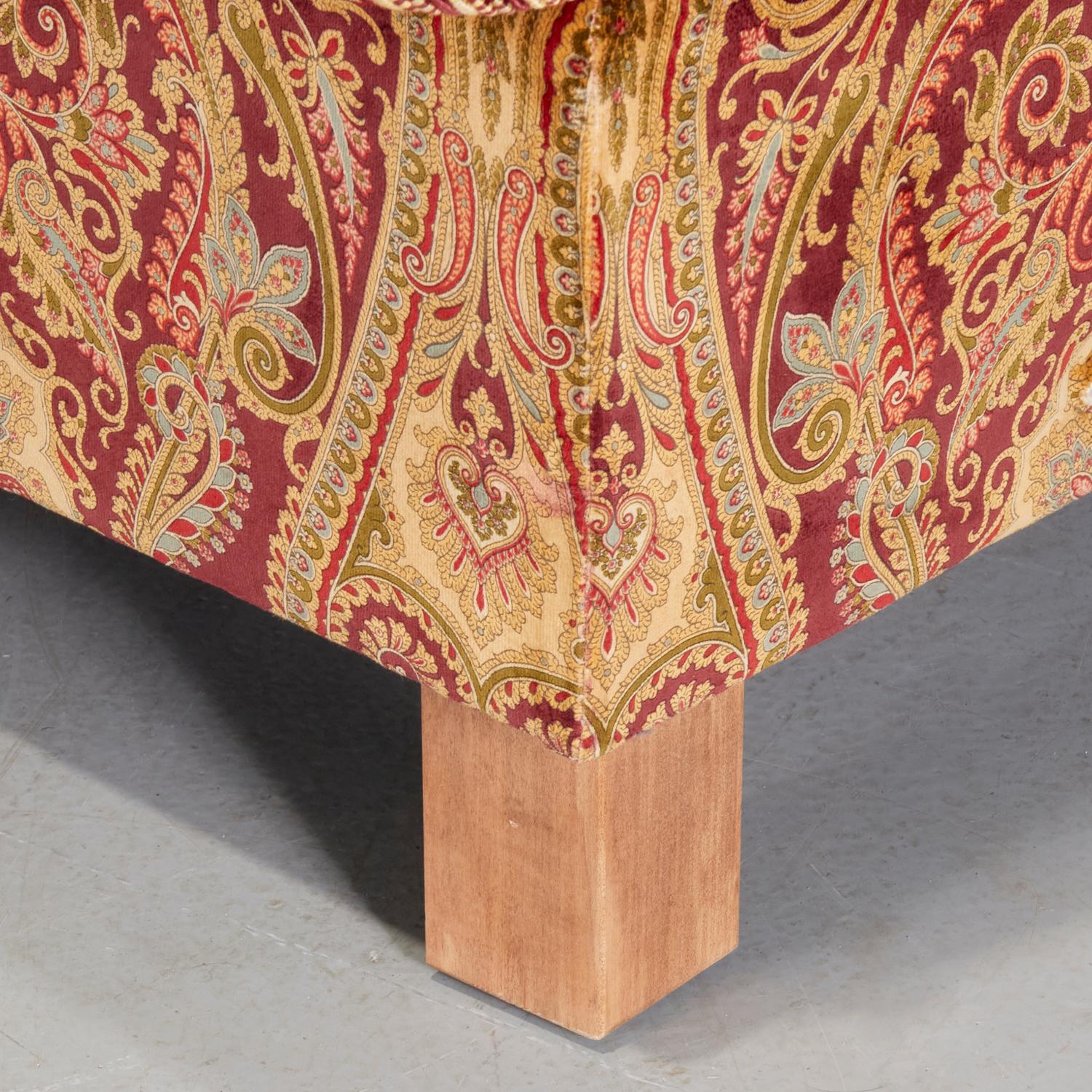 21st C. Custom Jewel Toned Paisley Velvet Sectional with Queen Sleeper 3