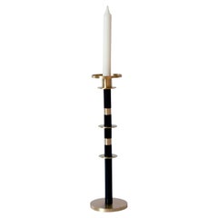 21e C Maïa Medium Candle Holder Brass Black by French Designer Marine Breynaert