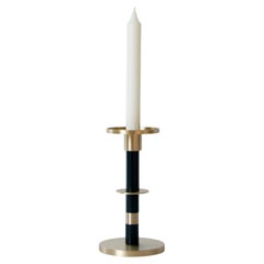 A.I.C. Maïa Small Candle Holder Brass Black by French Designer Marine Breynaert