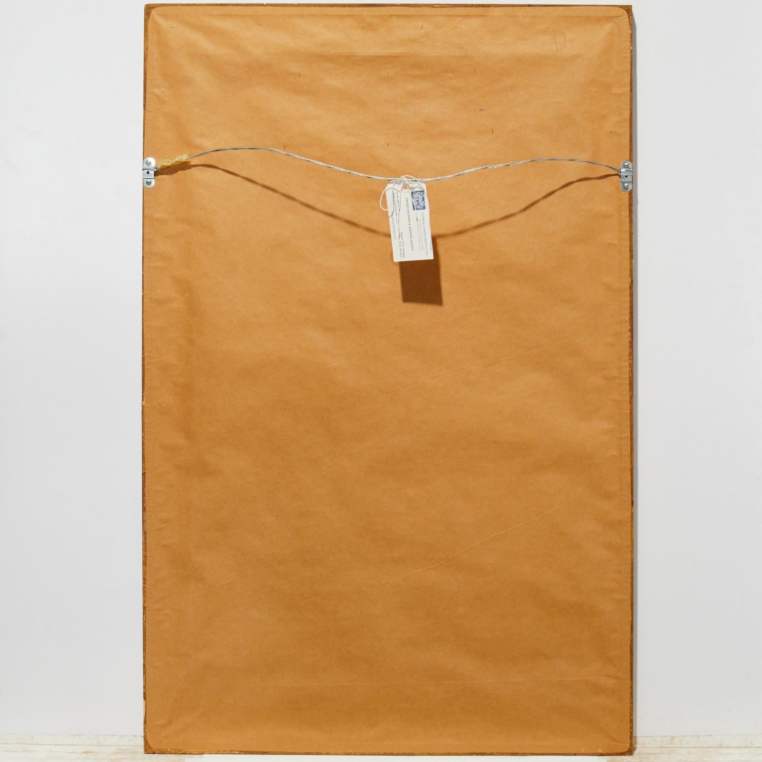 21st C., Unusual Rectangular Wall Mirror, Pierced Gilt Frame Over Beveled Glass In Good Condition In Morristown, NJ