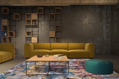 21st Century Modern Wool and Silk Rug