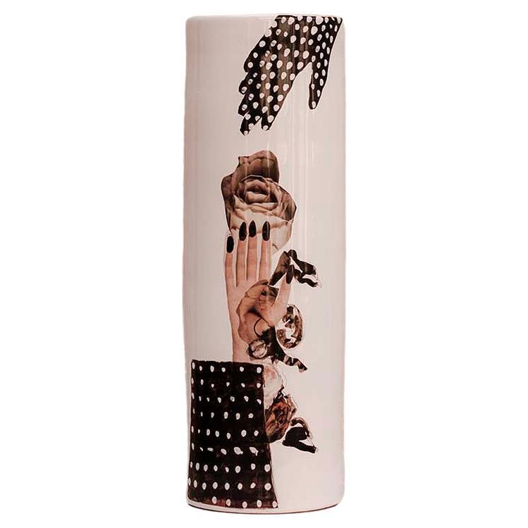 21st Cent Ceramic Vase Series "Bovary V" Artists Vincenzo D'alba+Antonio Marras For Sale