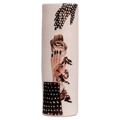 21st Cent Ceramic Vase Series "Bovary V" Artists Vincenzo D'alba+Antonio Marras