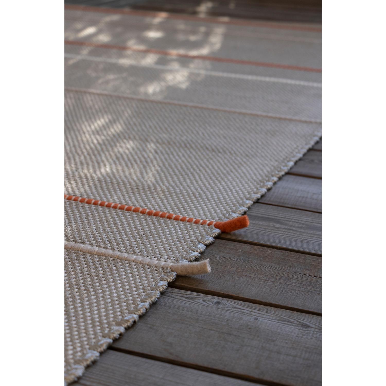 Hellgrauer, langer Teppich von Deanna Comellini aus dem 21. Jahrhundert, auf Lager 164x370 cm (Indisch) im Angebot