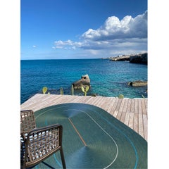 Tappeto Ovale Design Resistente Verde Outdoor di Deanna Comellini 200x300cm