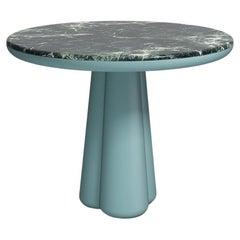 21st Cent. Elena Salmistraro Table Polyurethane Verde Alpi Marble Top Mat Base