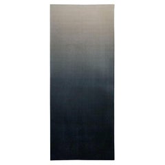 21st Cent Gradation Beige Dark Blue Runner Rug by Deanna Comellini 100x240 cm