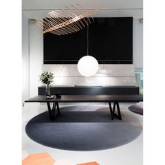 Tappeto Tondo Sfumato Blu Beige Contract by Deanna Comellini In Stock ø 200 cm