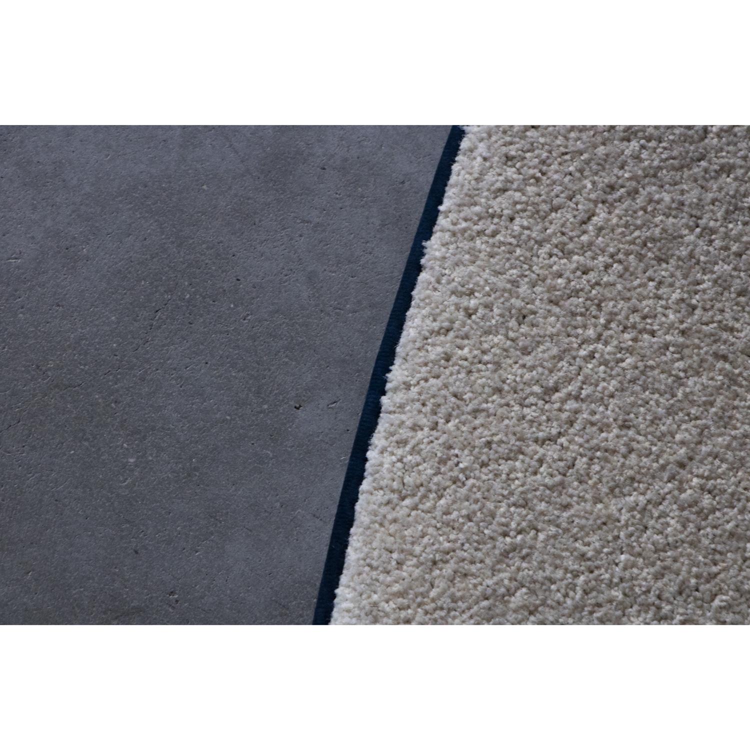Woven Tappeto Rotondo Sfumato Blu Beige Contract by Deanna Comellini In Stock ø 200 cm For Sale