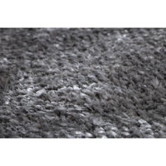 21st Cent Luxury Shiny Velvety Silvery Rug by Deanna Comellini In Stock 60x120cm