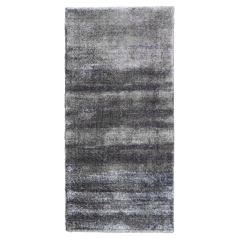 Shiny Rug 21st Cent Luxury Shiny Velvety Silvery Rug by Deanna Comellini In Stock ...