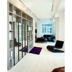21st Cent Shiny Violet Brown Runner Rug by Deanna Comellini In Stock 60x200cm