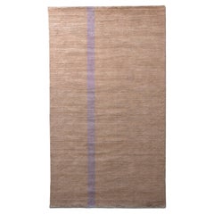 21st Century Neutral Tones Natural Linen Rug by Deanna Comellini 150x250 cm