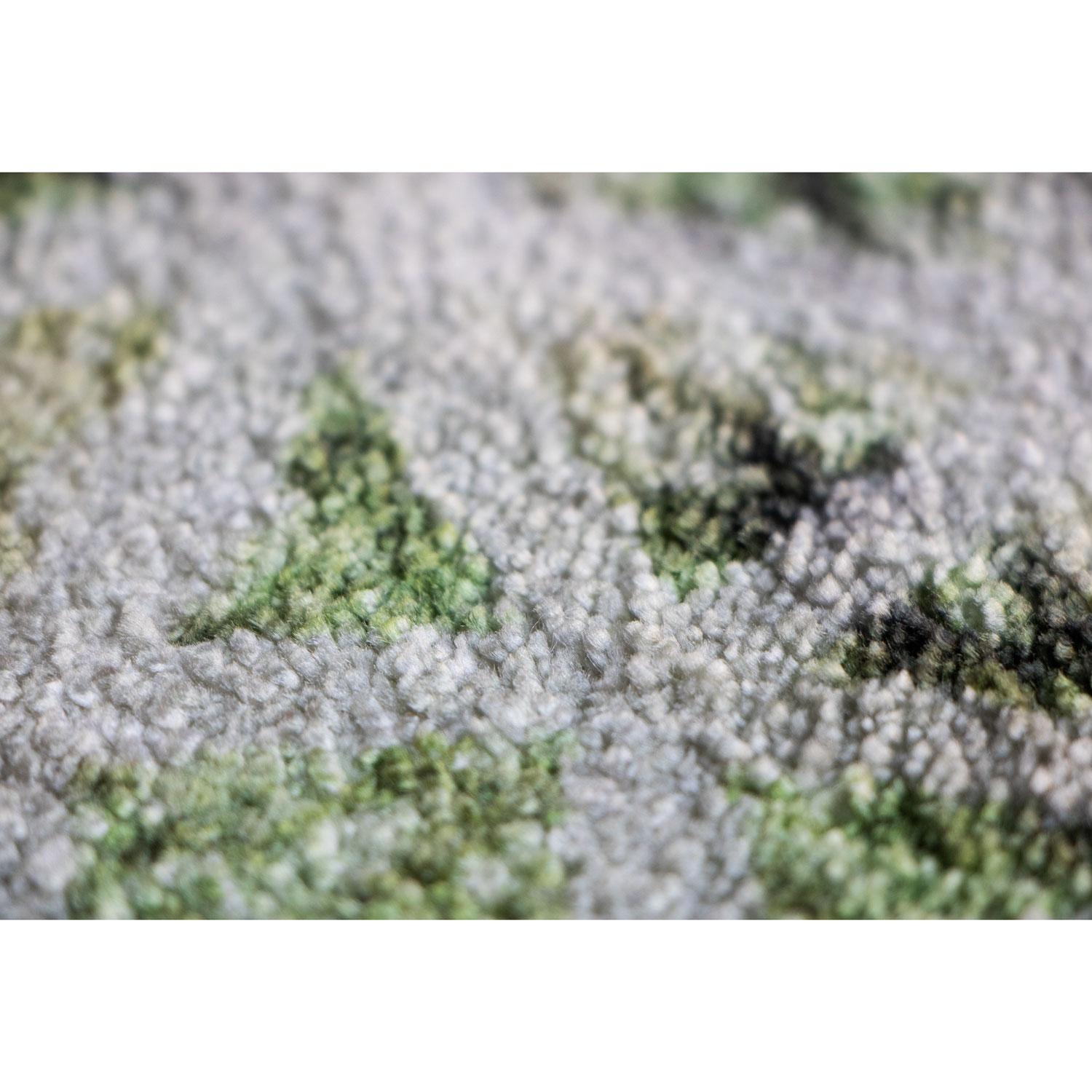 Woven 21st Cent Organic Shape Green Rug by Deanna Comellini In Stock 190x200 cm For Sale