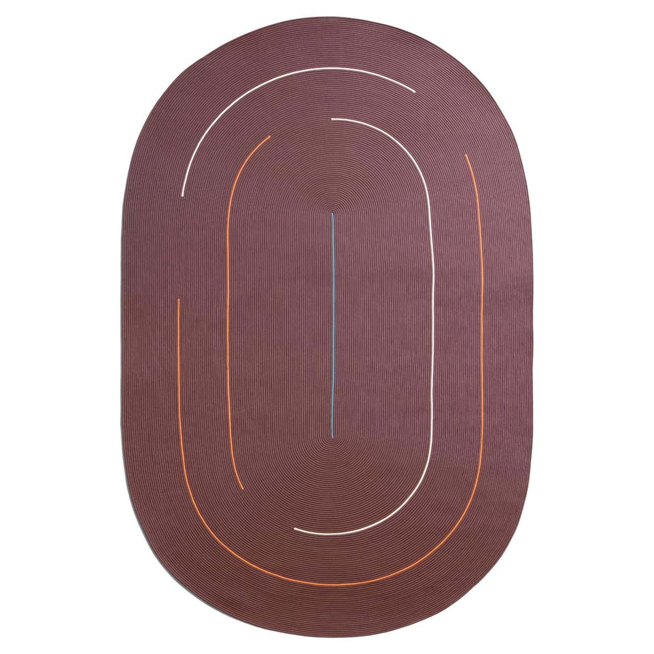 21st Cent Resistant Indoor Outdoor Red Orange Rug by Deanna Comellini ...