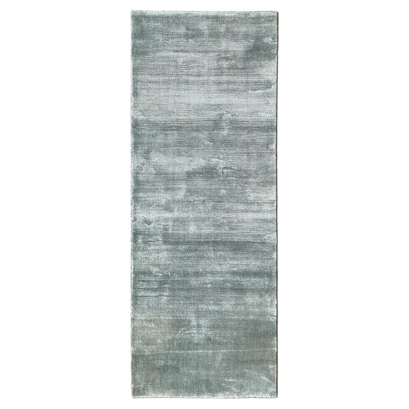 21st Cent Seasonal Style Spring Azure Rug by Deanna Comellini In Stock 60x160 cm For Sale