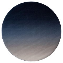 21st Cent Gradation Blue Round Rug by Deanna Comellini In Stock ø 200 cm