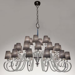21st Century 1180 Silver and Crystals Chandelier by Patrizia Garganti