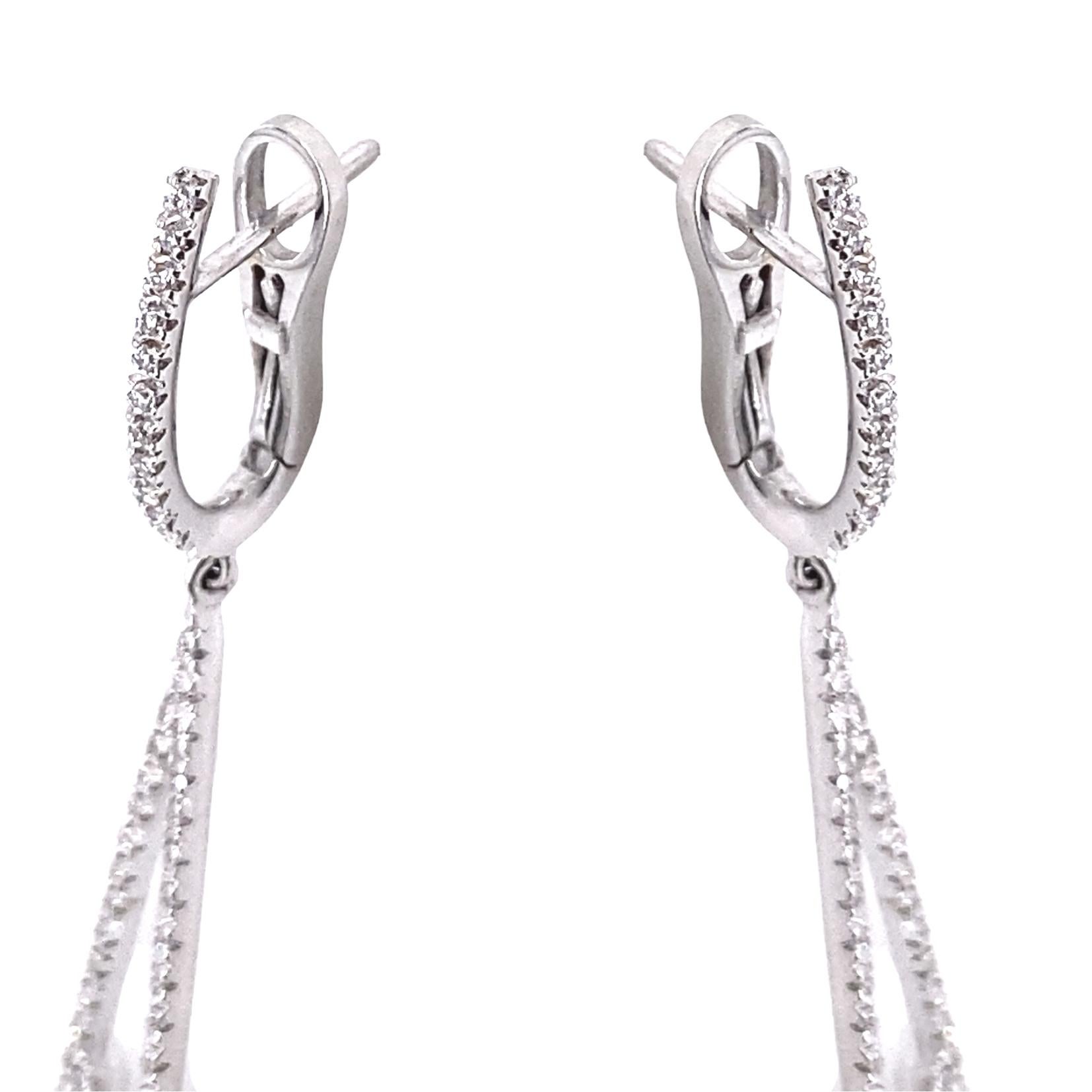 diamond filigree earrings