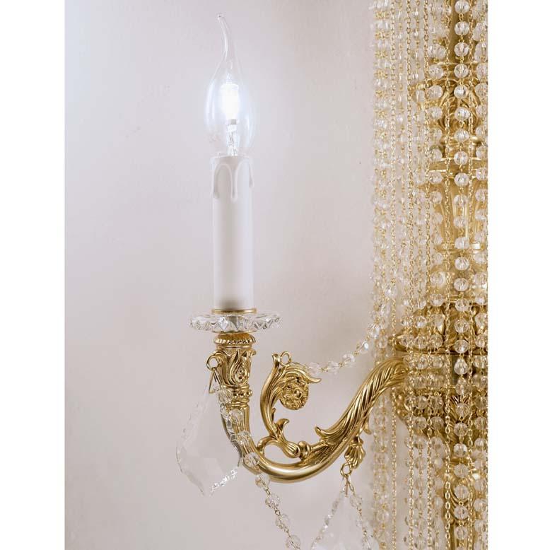 Louis XVI 21e siècle, 2 Lights Bronze Applique dans le style de Luigi XVI en vente
