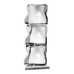 21st Century 3 Level Veliero Table Lamp in Crystal/Milk-White by Tadao Ando