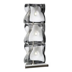 21st Century 3 Level Veliero Table Lamp in Crystal/Milk-White by Tadao Ando