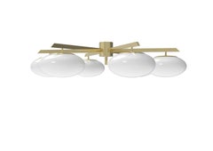 21st Century 6 Lune symmetrical brass ceiling lamp, A. Lelii, 2019, Italy, US