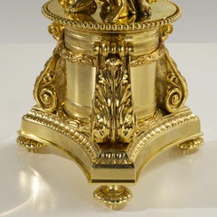 21st Century, 7-flame golden Bronze Candelabra