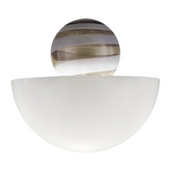Applique Abaco du 21e sicle en gris/blanc laiteux