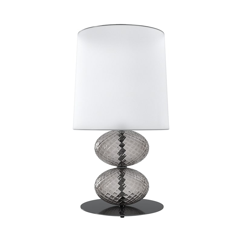 21st Century Abat-Jour Lampshade Large Table Lamp in Grey by Venini For Sale