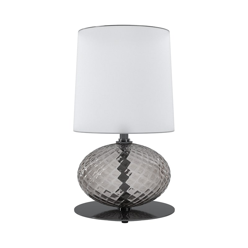 21st Century Abat-Jour Lampshade Small Table Lamp in Grey by Venini For Sale