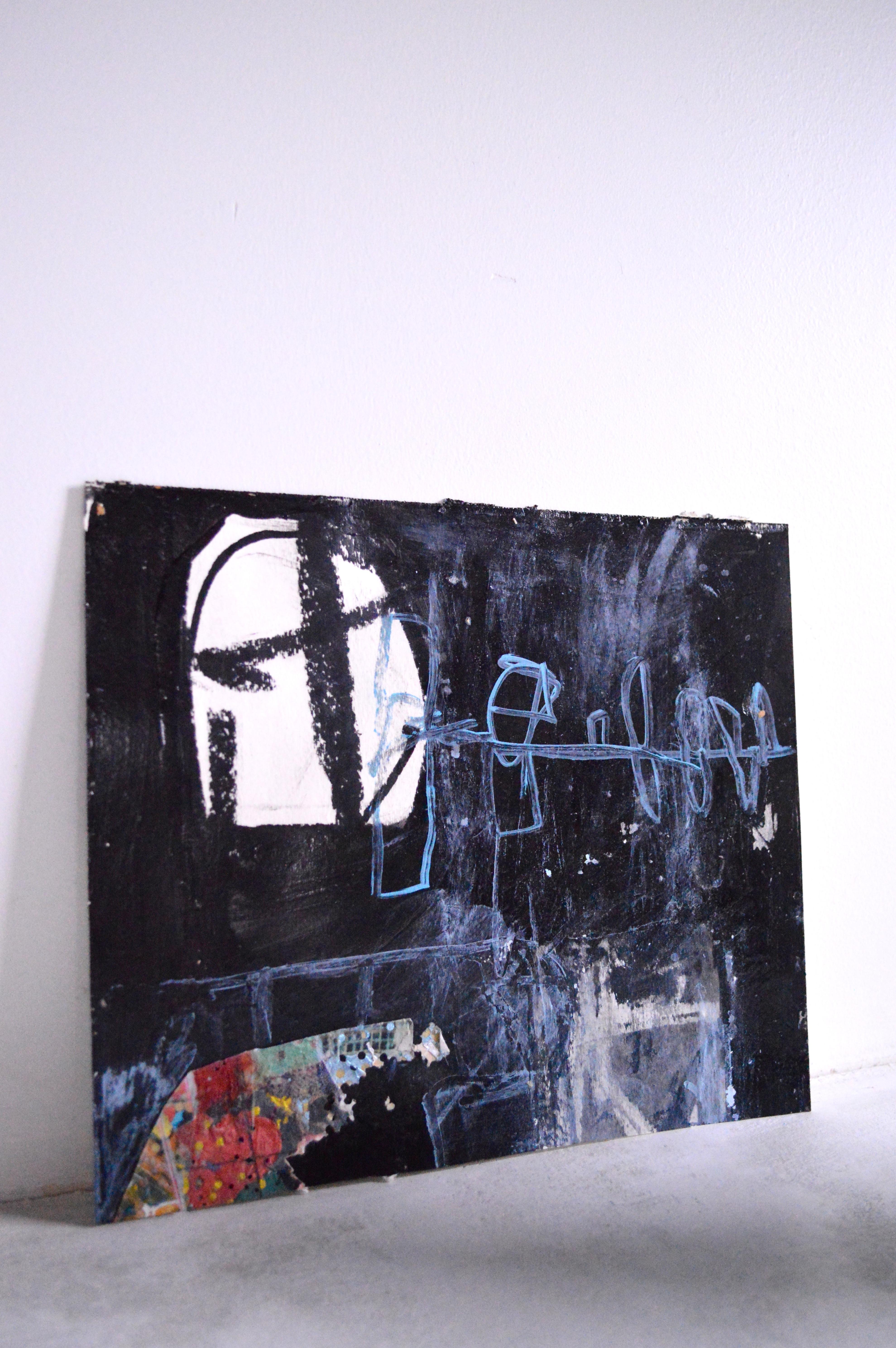 Abstraktes Gemälde/Mixed-Media-Werk des 21. Jahrhunderts von Greg Dickerson 2