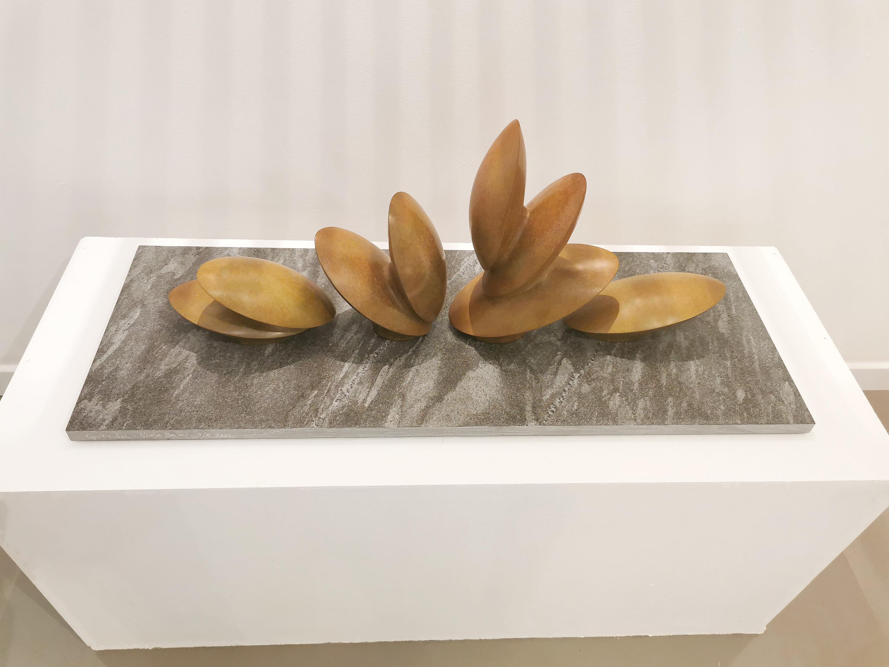 Italian 21st Century Abstract Sculpture Dancing Leaves by Nicolas Bertoux For Sale