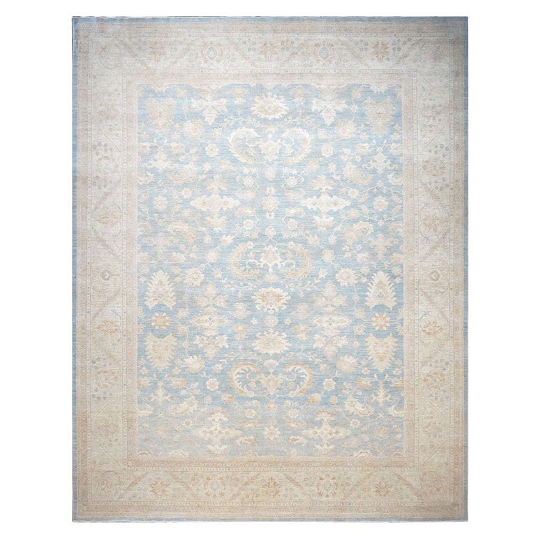 Rug & Kilim's Oushak Style Rug in Gold With All Over Floral