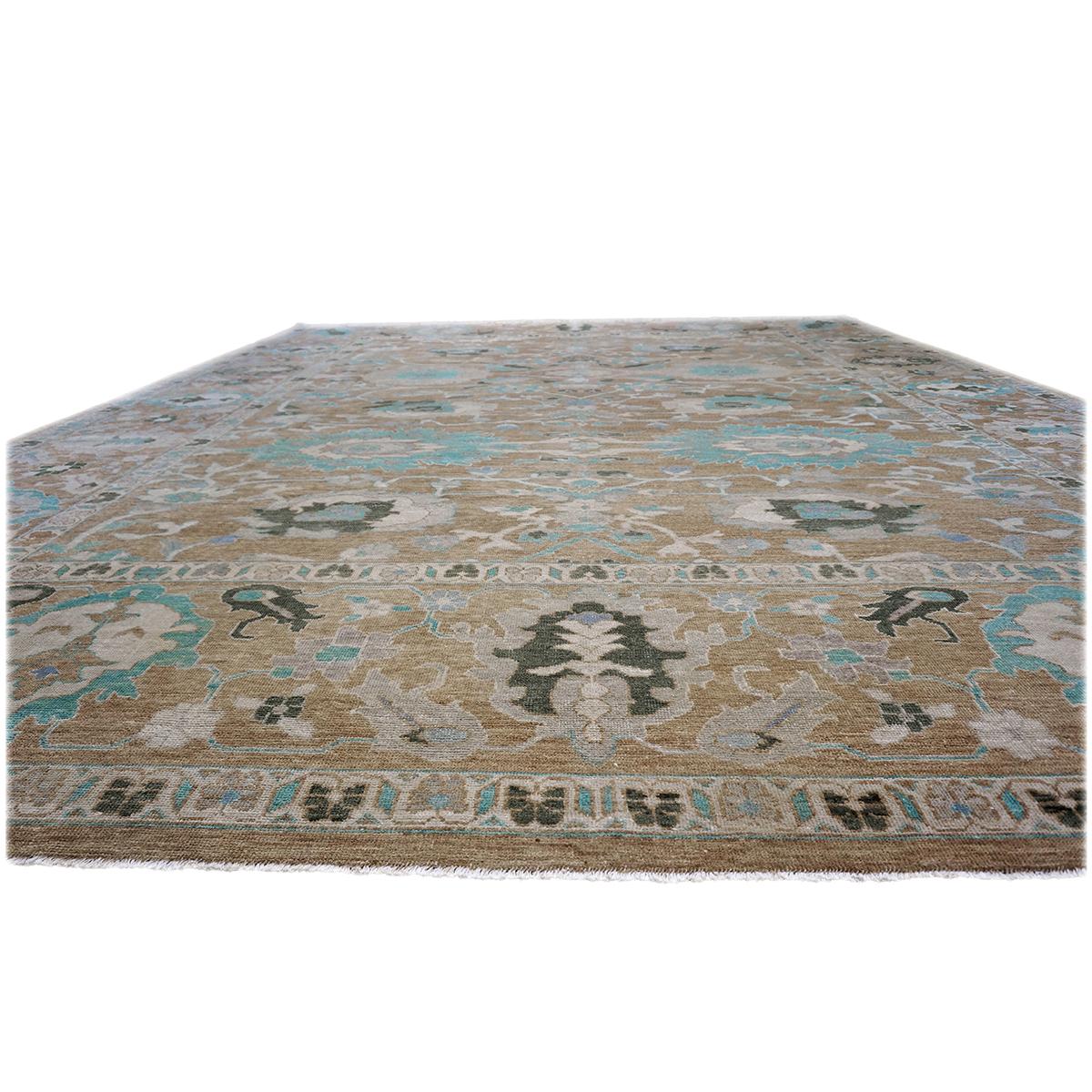 turquoise and brown rug