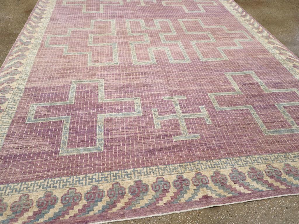Alfombra moderna del siglo XXI inspirada en los tuaregs africanos del Turquestán Oriental Tamaño de la habitación en Nuevo estado para la venta en New York, NY