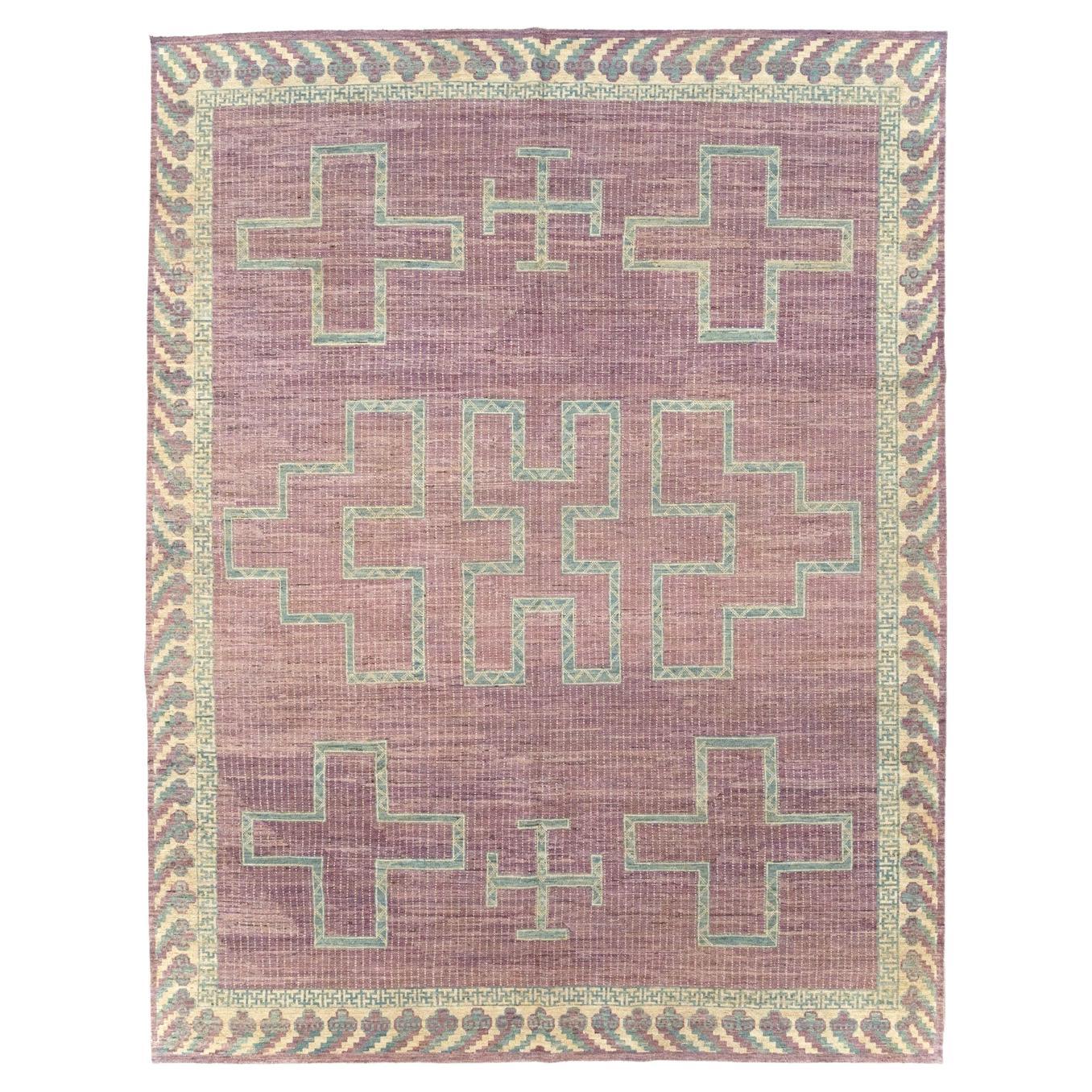 Alfombra moderna del siglo XXI inspirada en los tuaregs africanos del Turquestán Oriental Tamaño de la habitación en venta