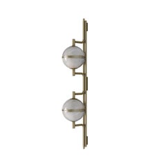 21st Century Alabaster Andros II Wall Lamp Brass Designed by Creativemary