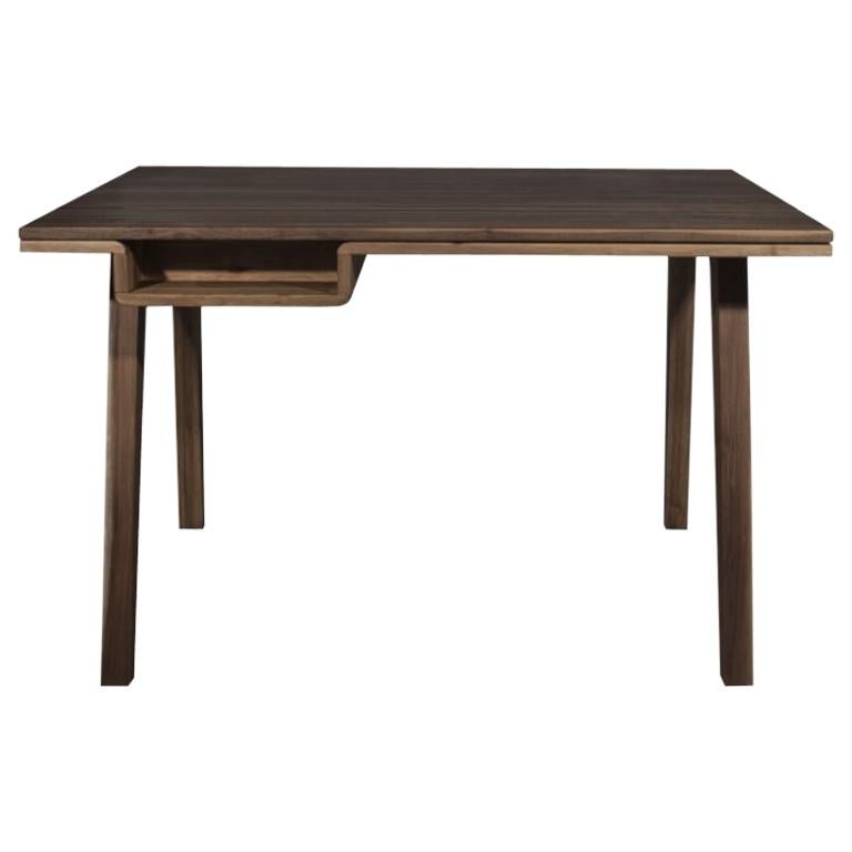 21st Century Aleister Desk Table Walnut Wood