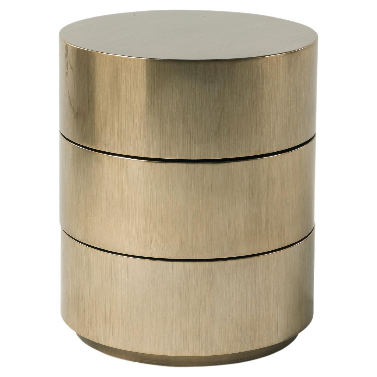 21st Century Aleppo Side Table in Gold Liquid Metal by Etro Home Interiors For Sale