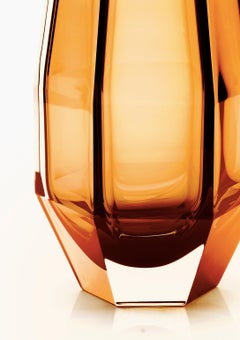 21st Century Alessandro Mendini Gemella Murano Vase Topaz