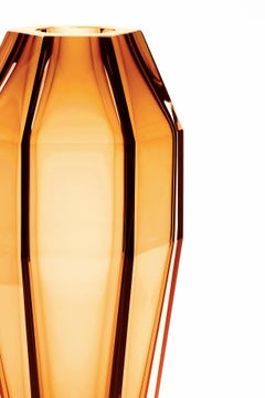 21st Century Alessandro Mendini Gemello Murano Vase Topaz